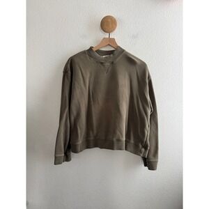 Creatures of Comfort Green Sweatshirt Made in Japan Size Large *Flaw*